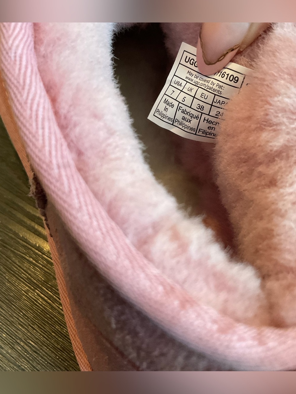 UGG Pink Ultra Mini Boots - Picture 4 of 5